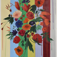 Decon-Dutch-Flowers-5-acrylic-on-paper-42-x-34
