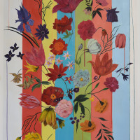 Decon-Dutch-Flowers-7-acrylic-on-paper-42-x-34
