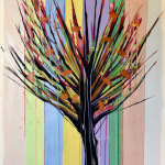 Indian Tree 2, oil on paper, 42" x 32"